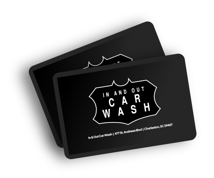In and Out Car Wash Gift Cards